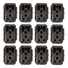 12-Pack bulk set of GardePro A5 trail cameras for large-scale wildlife monitoring.