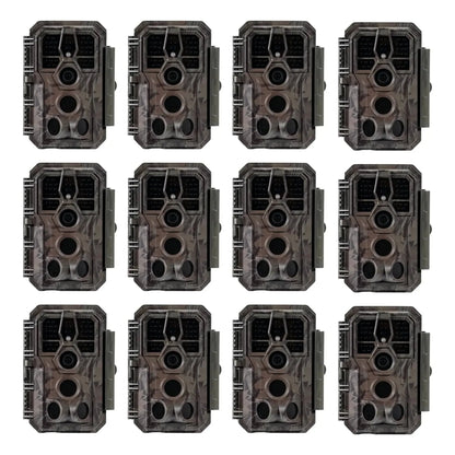 12-Pack bulk set of GardePro A5 trail cameras for large-scale wildlife monitoring.