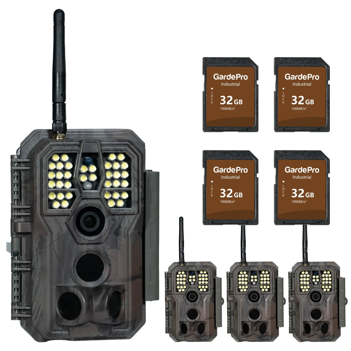GardePro E8PWF (Wi-Fi) 4-Pack with White Flash - GardePro