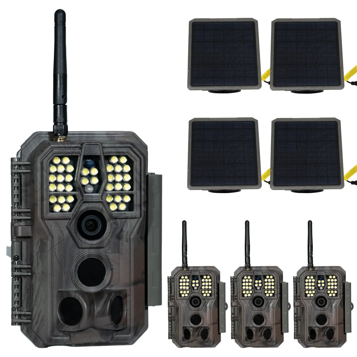 GardePro  E8PWF(Wi-Fi) With Solar Panel 4 pack