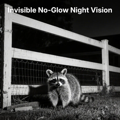 GardePro  WiFi Trail Camera captures raccoon with invisible no-glow night vision for stealthy wildlife monitoring.