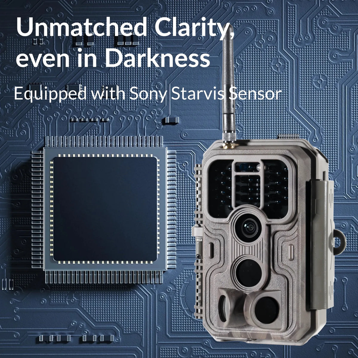 GardePro E9P Close Focus WiFi Trail Camera with Sony Starvis sensor for clear small wildlife imaging, even at night