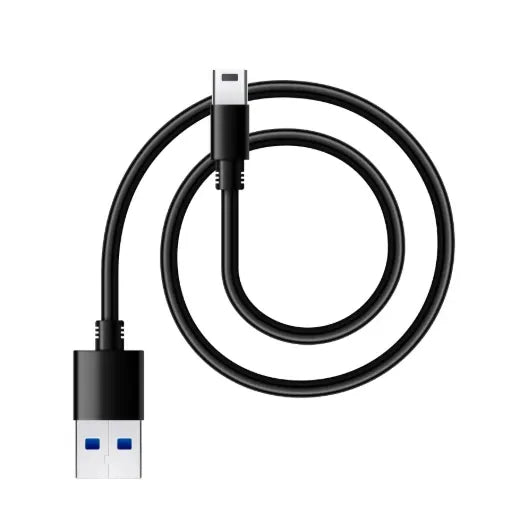 A mini USB cord for a trail camera is a compact, rectangular cable that connects the camera to a computer or other devices for data transfer and charging.
