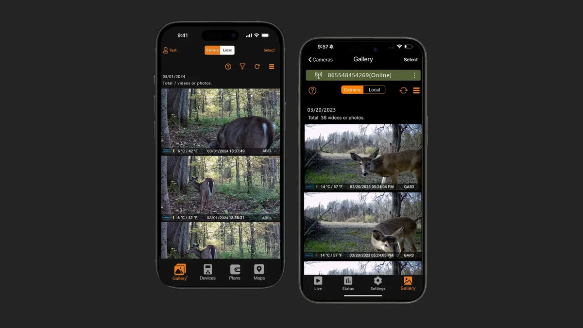 GardePro App photo and video transfer feature for trail cameras