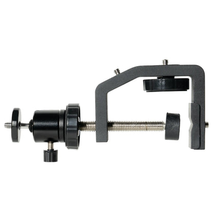 Adjustable clamp mount for GardePro trail camera, designed for secure attachment to posts or flat surfaces in the field.
