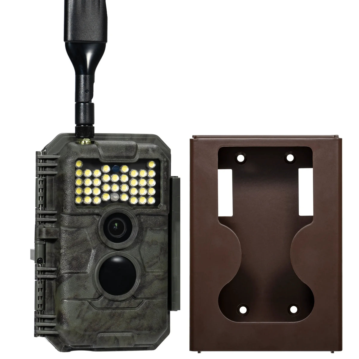 GardePro X20WF cellular trail camera with a protective security box, designed for anti-theft and rugged outdoor use