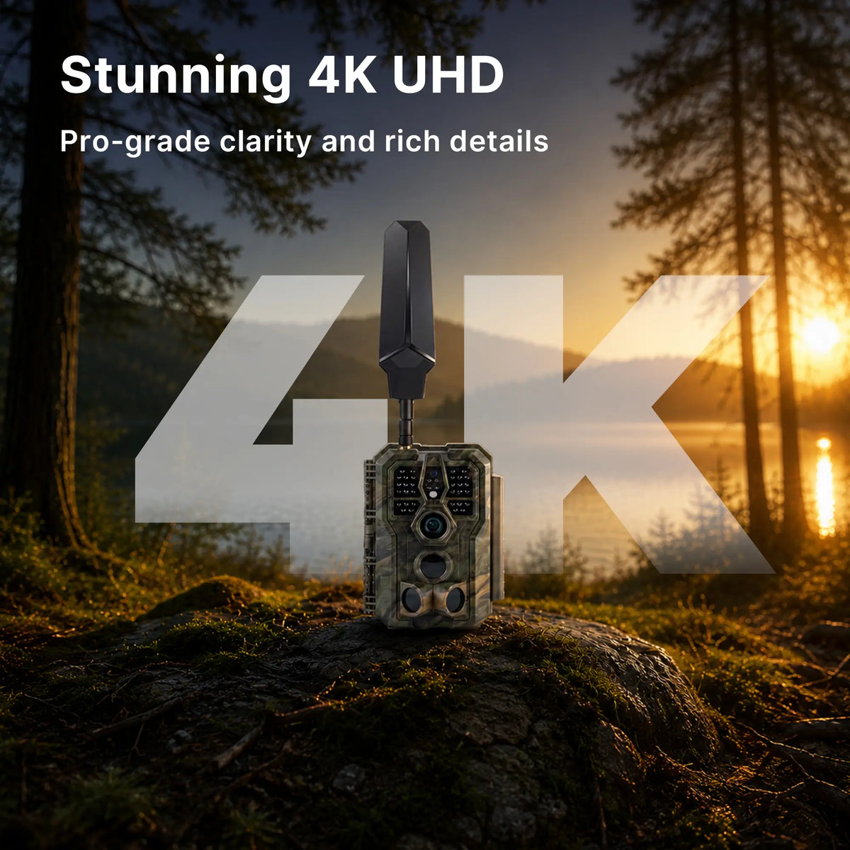 <tc>GardePro</tc> X66 3.0 Pro 4K KI-Wildkamera mit Mobilfunk