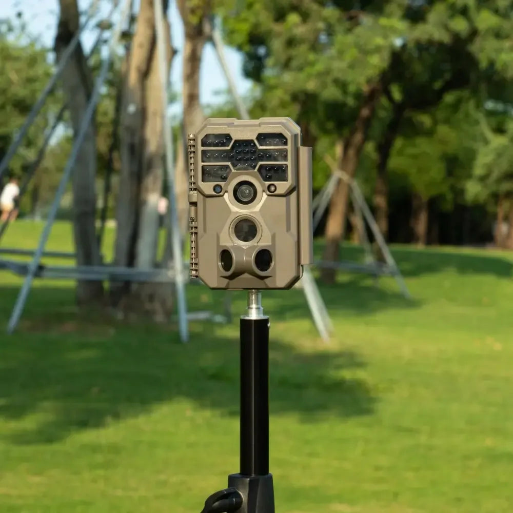 GardePro A60 4K trail camera with bottom tripod mount reduces vibration, enhancing stability and image quality, making it ideal for trail cameras for security.