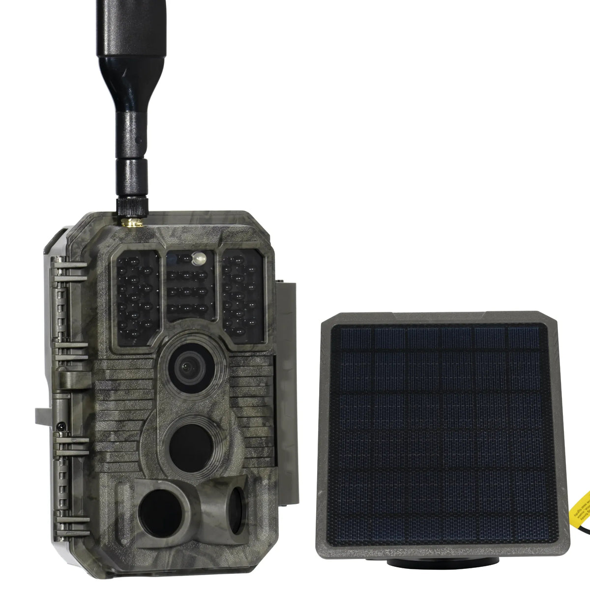 GardePro X60P cellular trail camera kit with external solar panel power supply.
