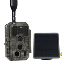 GardePro X60P cellular trail camera kit with external solar panel power supply.